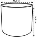 Sada kvetináčov b.for soft round white (14 cm, 16 cm, 18 cm) - 1 sada