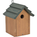 Littleworth Vogelhäuschen mit Satteldach aus Kiefernholz Olivgrün