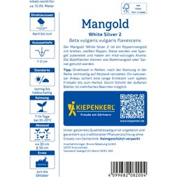 Kiepenkerl Mangold White Silver 2 - 1 Pkg