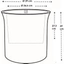 elho june tulip Planter 40 cm - Black