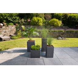 Scheurich Pflanzgefäß C-Cube - Stony Black - 40