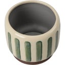 Macetero de Interior - Collector - Rayas Verdes - ⌀ 10 cm