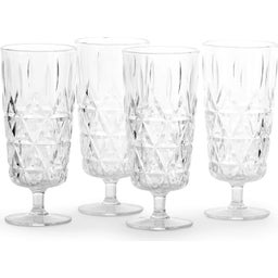 sagaform Picknick Glas Sekt, 4er-Set - 1 Set