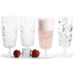 sagaform Picknick Glas Sekt, 4er-Set - 1 Set