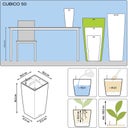 Lechuza Doniczka CUBICO Premium 50