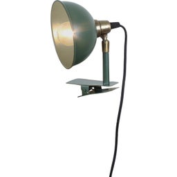 Strömshaga Lampada con Morsetto - Pelle - Verde