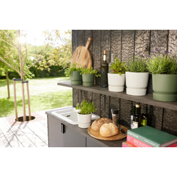 elho Pot GREENVILLE Rond - 14 cm - blanc