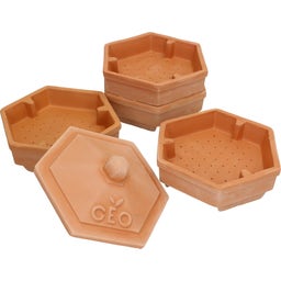 Bavicchi Geo Terracotta Sprout Tower - 1 item
