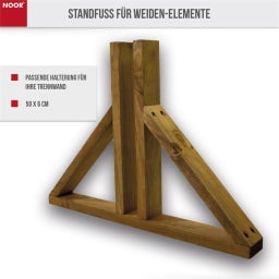 NOOR Standfuß für Flechtzäune & Paravents - 1 Stk.
