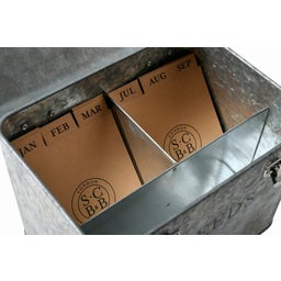 Burgon & Ball Galvanized Metal Seed Storage Box