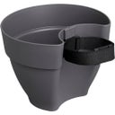 Donica do zawieszenia na łapaczu deszczówki vibia campana 22 cm - antracyt