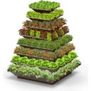 Avant Garden Raised Bed - HighBeet Tower - 8 Levels - Corten Steel - Rust Finish