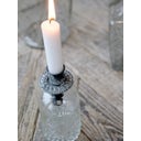 Chic Antique Fles Kandelaar - Ø 5 cm - Antiek Zink