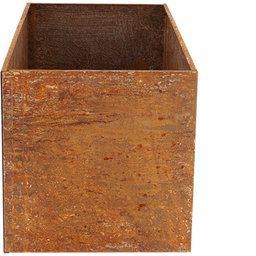 Esschert Design Pravokotno korito iz jekla Corten  - 80 x 40 x 40 cm