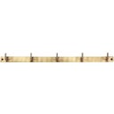 Ib Laursen Hakenleiste aus Messing im Antik-Look - 5 Haken
