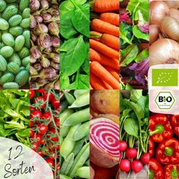 Bio magaságyás- és balkonzöldség magok készlet