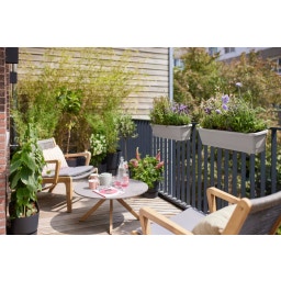 elho noa balcony trough - XL - warm grey