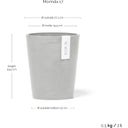 Ecopots Morinda Wit Grijs - Ø 17 cm, hoogte 19,5 cm