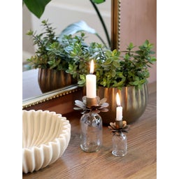 Chic Antique Fles met Kandelaar