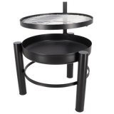 Esschert Design Feuerschale mit Grill S